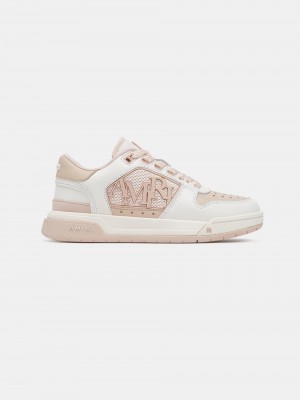 Amiri Classic Low Sneakers Damen Weiß Rosa | 08317ISLF