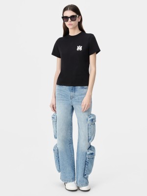 Amiri Ma Core Logo Tee T-shirts Damen Schwarz | 67234GLKQ