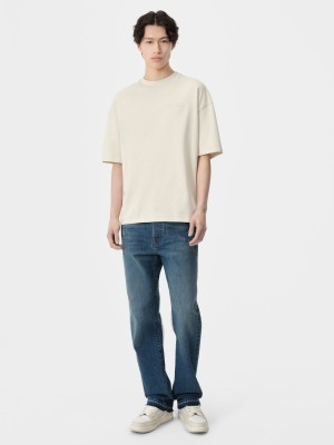 Amiri Oversized Tee T-shirts Herren Birch | 73845PRLF