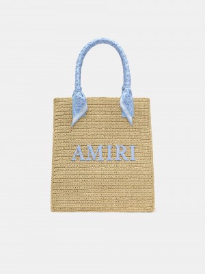 Amiri Raffia Tote Taschen Herren Blau | 31587YCQF