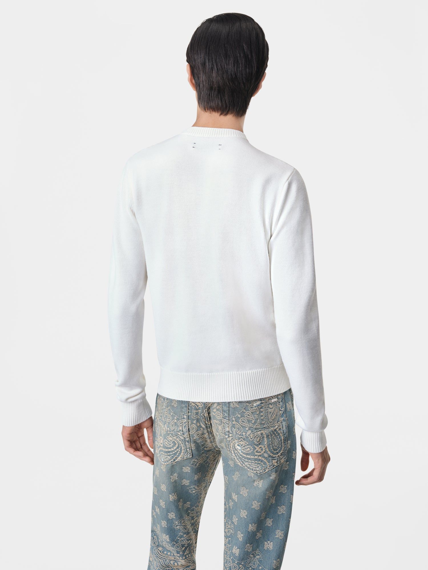 Amiri Arts District Crewneck Strickwaren Herren Alabaster | 04283JLNU