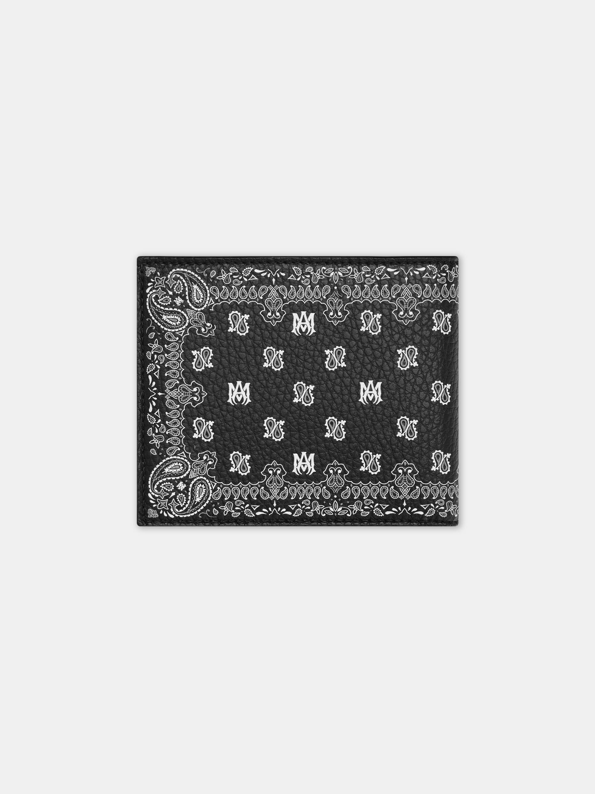 Amiri Bandana Bi-fold Kleine Lederwaren Herren Schwarz | 95732PXSI