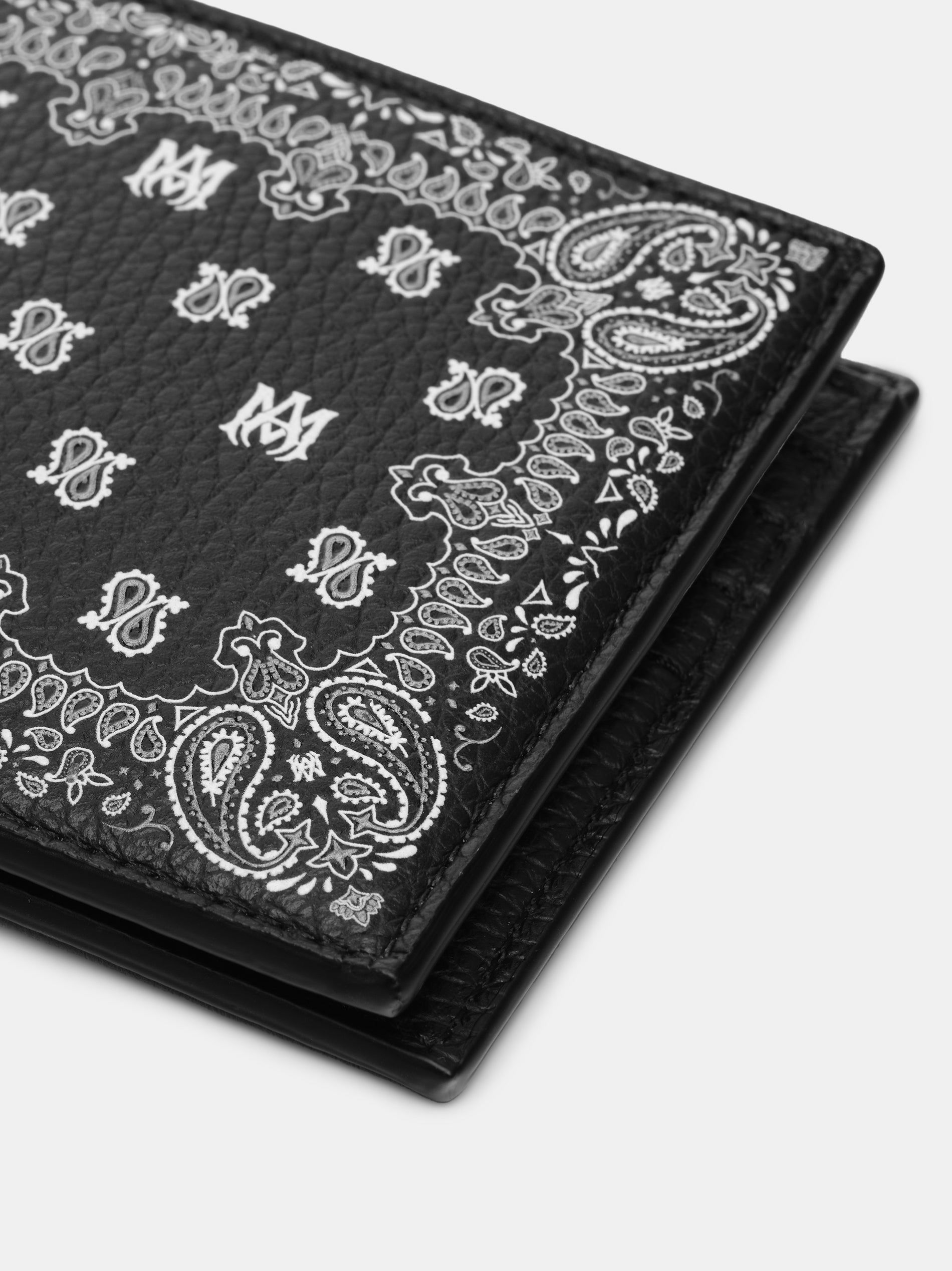 Amiri Bandana Bi-fold Kleine Lederwaren Herren Schwarz | 95732PXSI