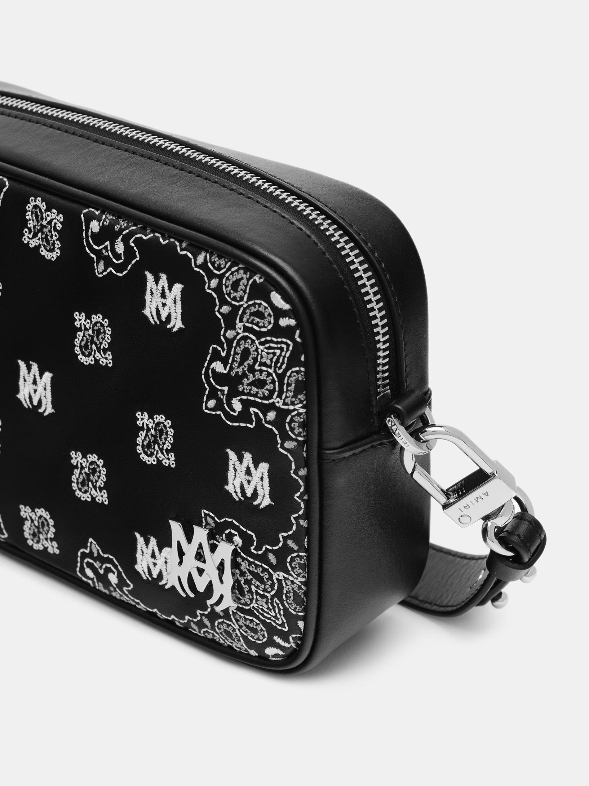 Amiri Bandana Embroidered Camera Case Taschen Herren Schwarz | 23816JPQW