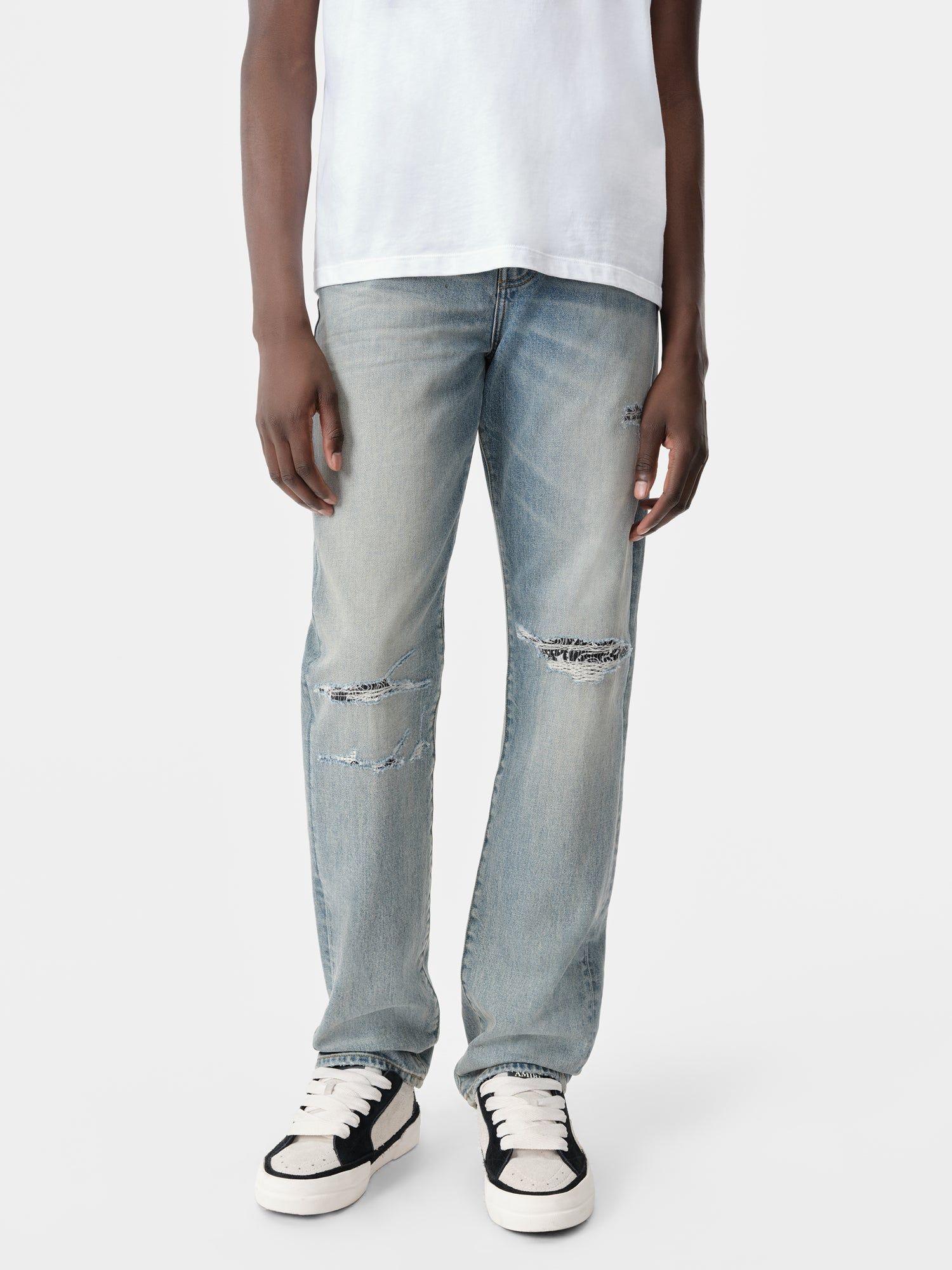 Amiri Bandana Repair Straight Jean Denim Herren Indigo | 93547NLPV