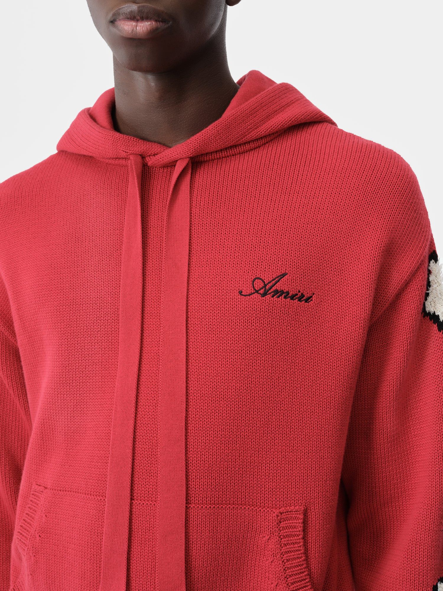 Amiri Bones Hoodie Strickwaren Herren Rot | 59276JDBH