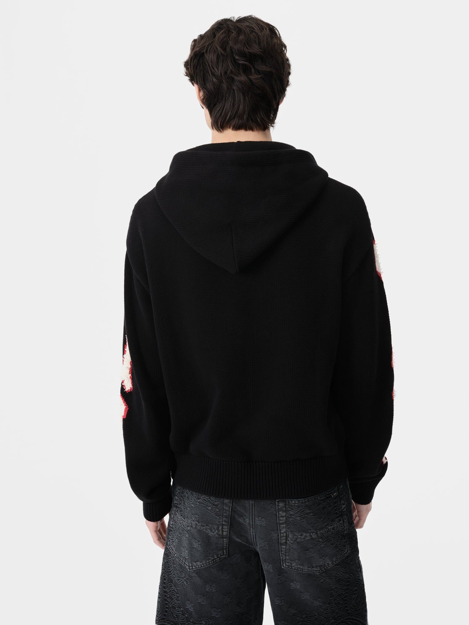 Amiri Bones Hoodie Strickwaren Herren Schwarz | 75496UHCP