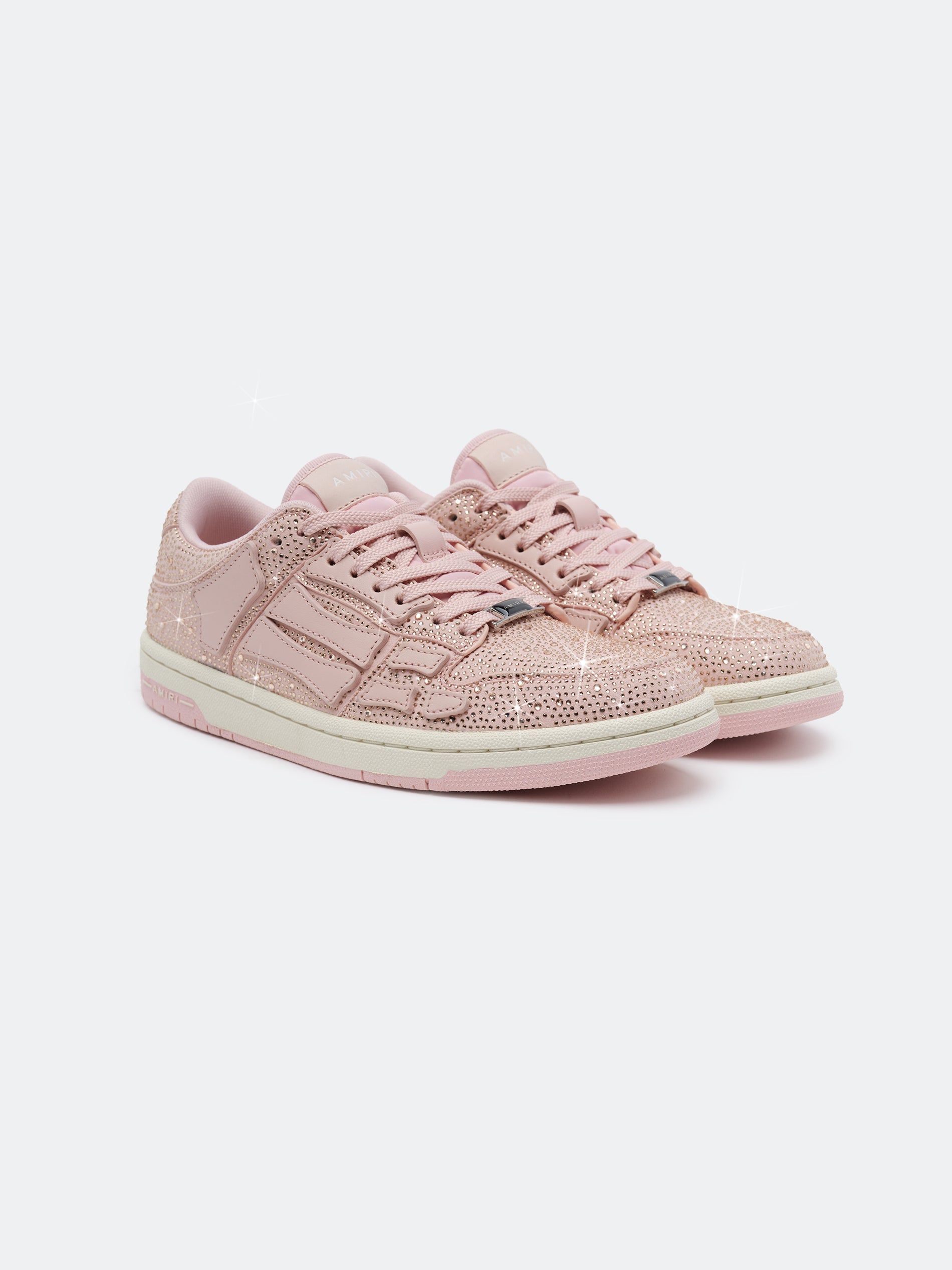 Amiri Crystal Skel-top Low Sneakers Damen Rosa | 43179UVGN