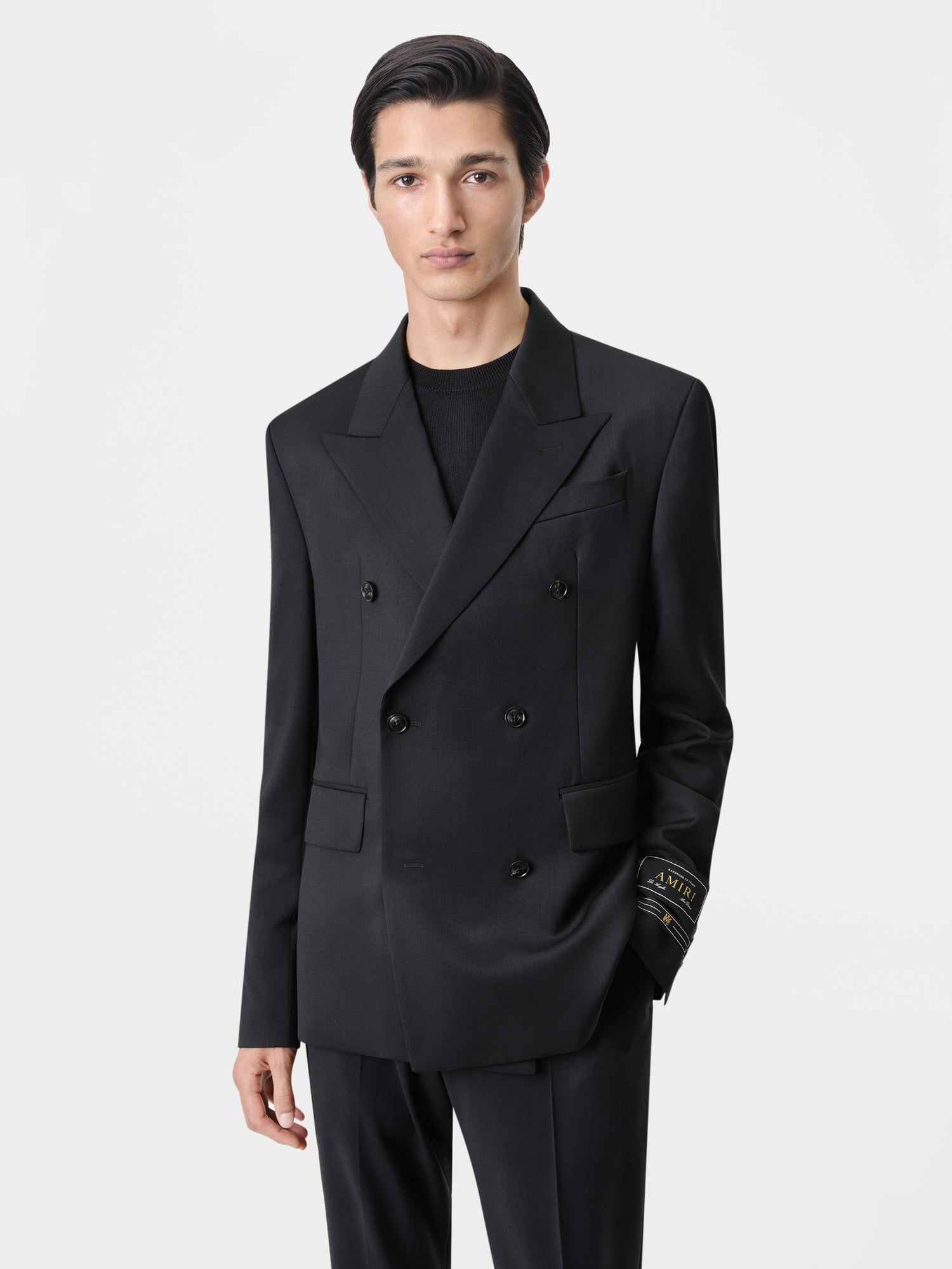 Amiri Double Breast Blazer-black Oberbekleidung Herren Schwarz | 26379WDLI