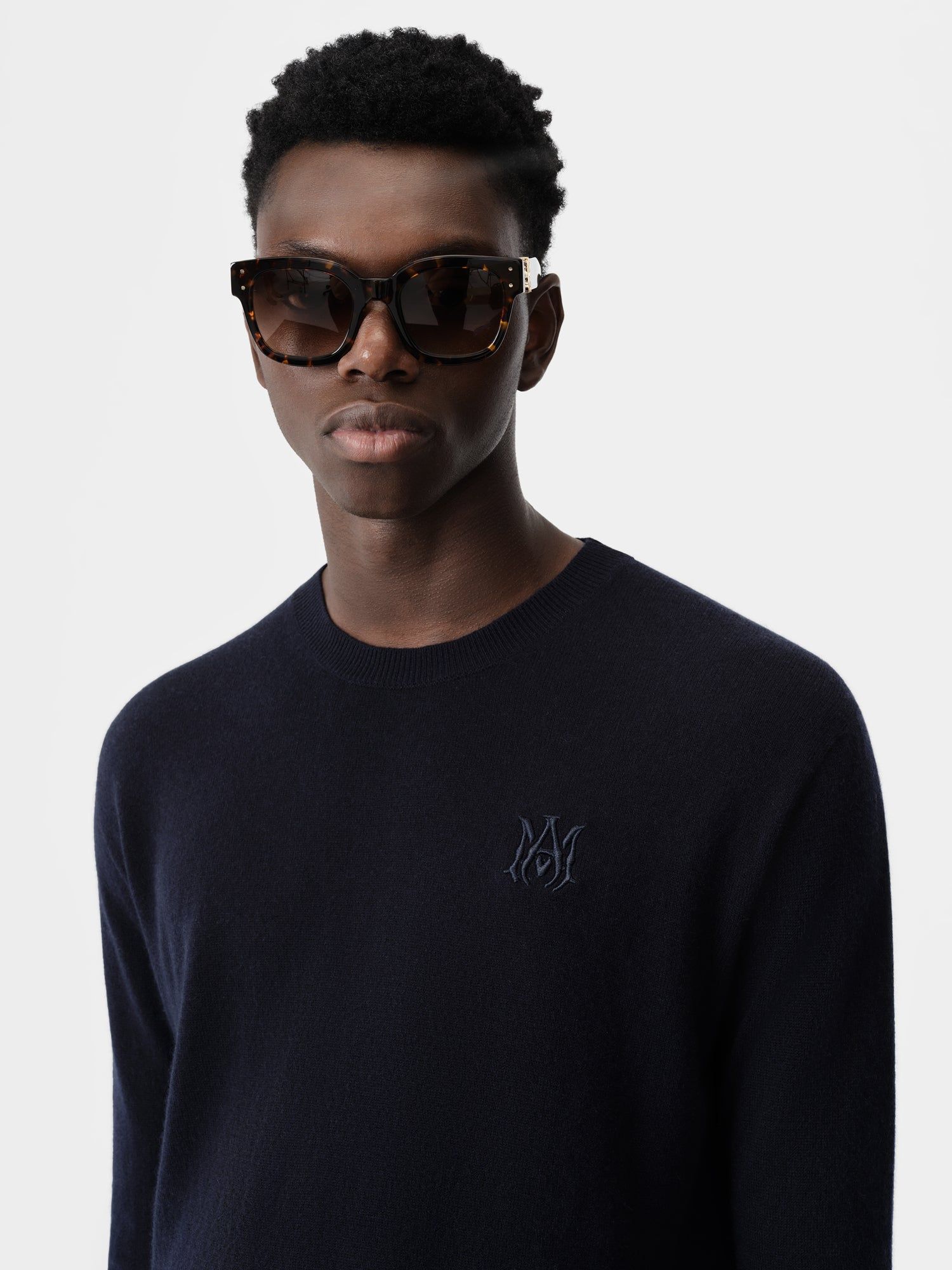 Amiri Ma Crew Strickwaren Herren Navy | 85731YSOB