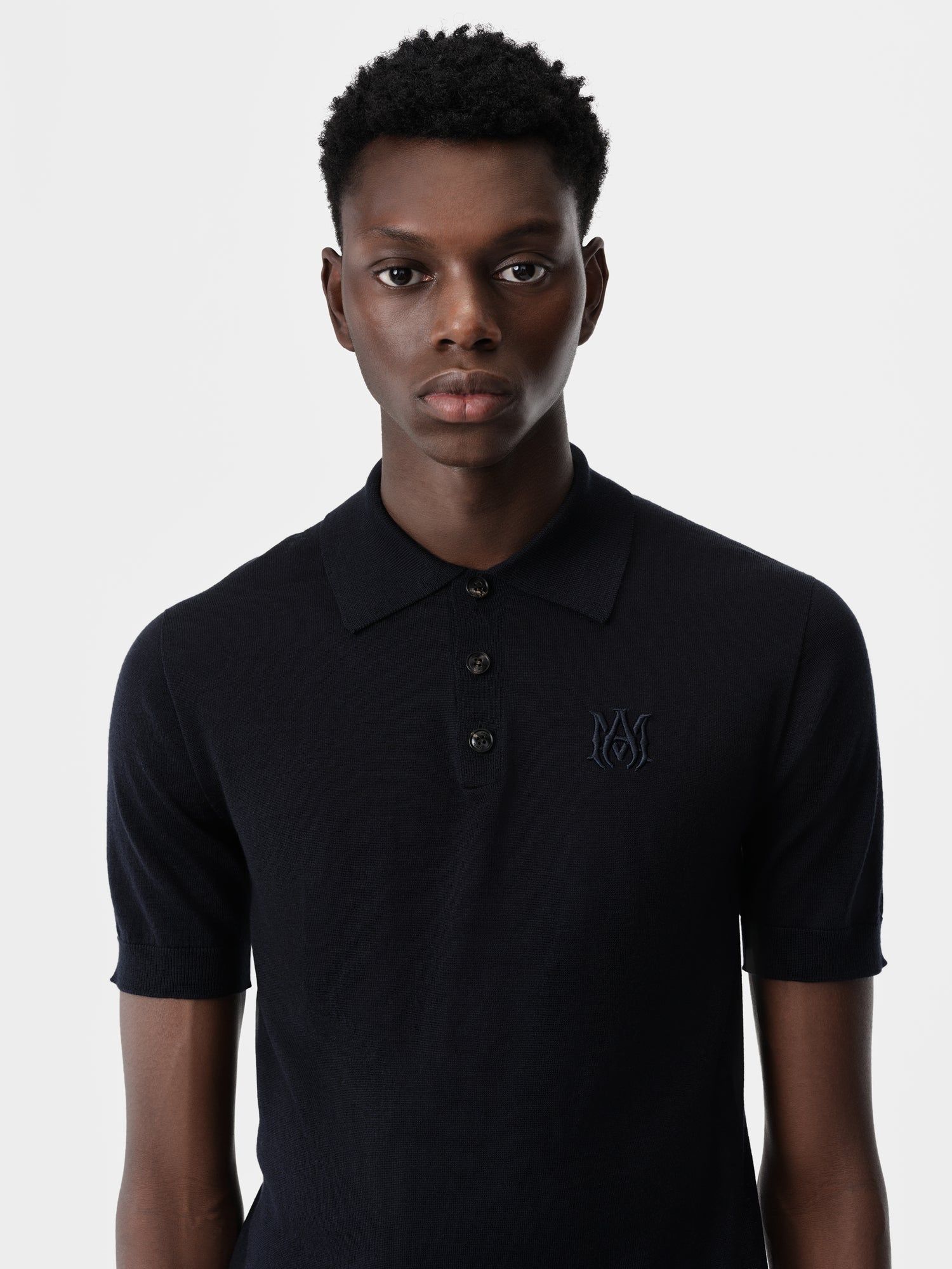 Amiri Ma Polo Strickwaren Herren Navy | 31680WSNB