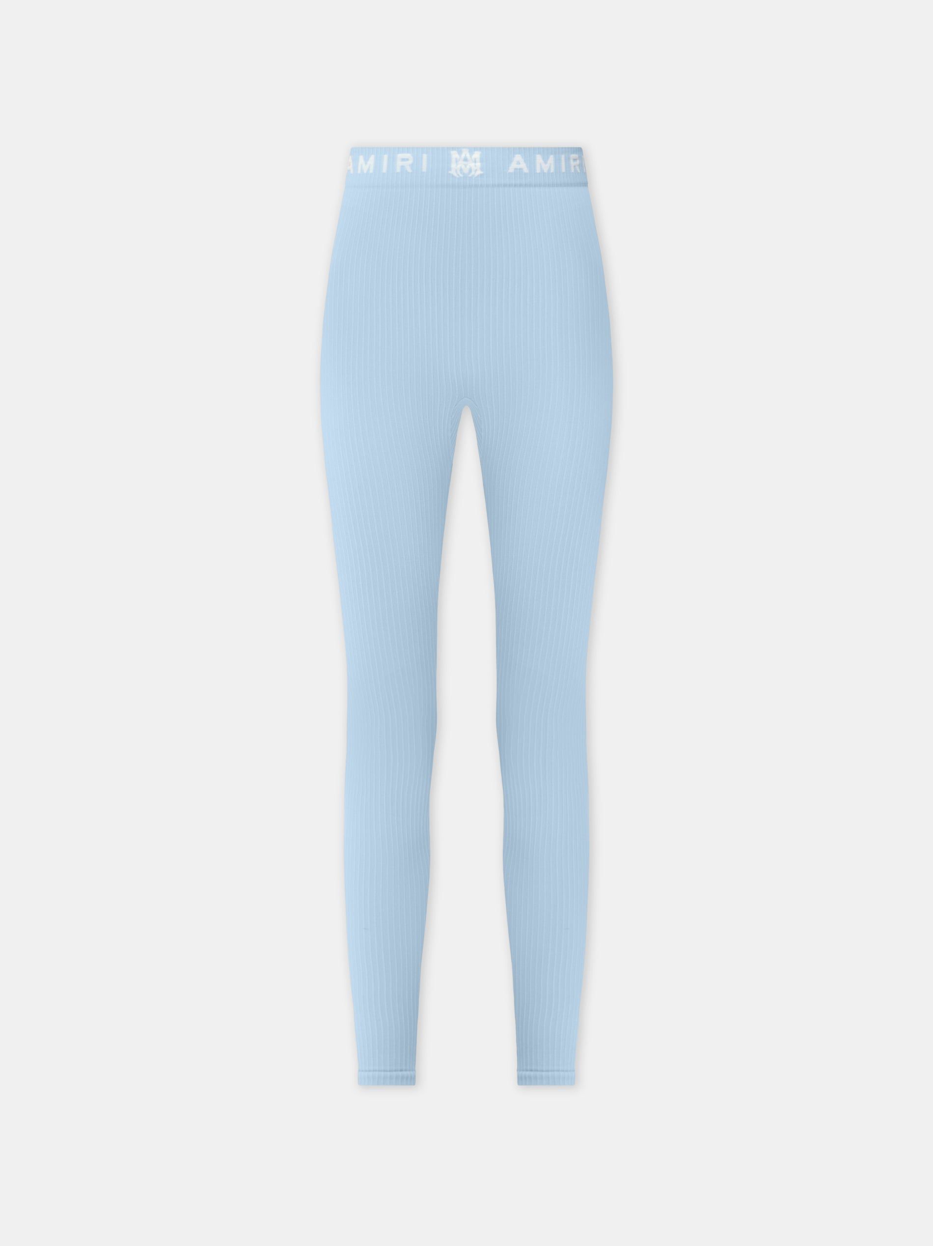 Amiri Ma Ribbed Seamless Legging Sportbekleidung Damen Cerulean | 17682RZIS