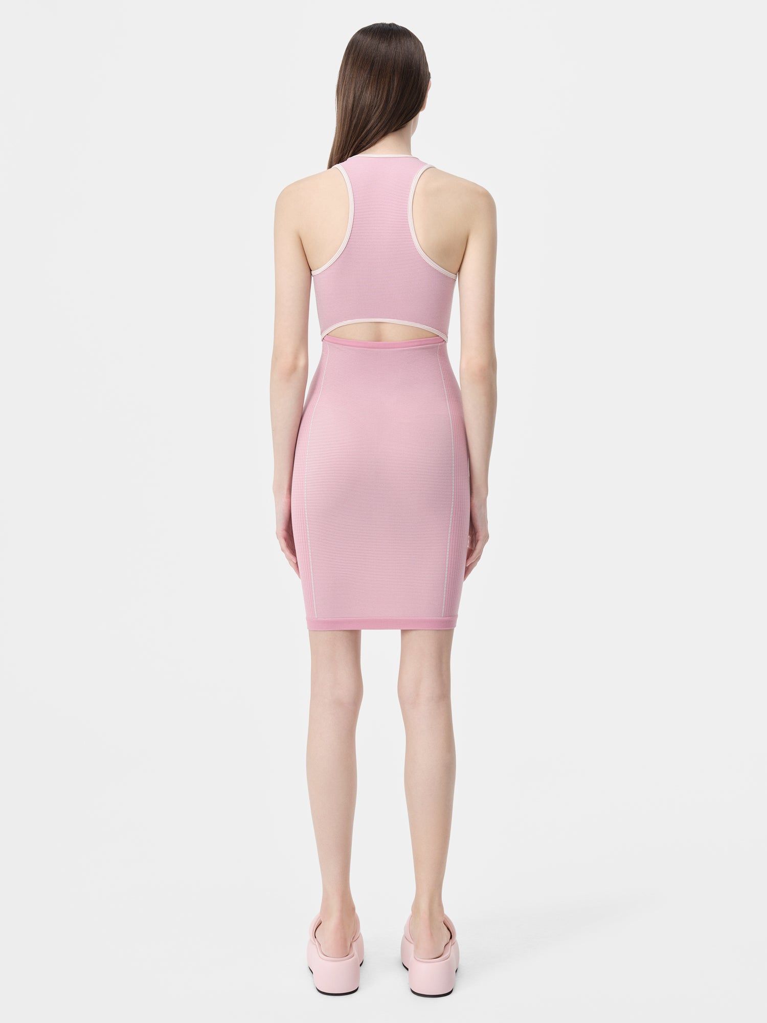 Amiri Ma Seamless Cut-out Mini Dress Sportbekleidung Damen Rosa | 98526EIZQ