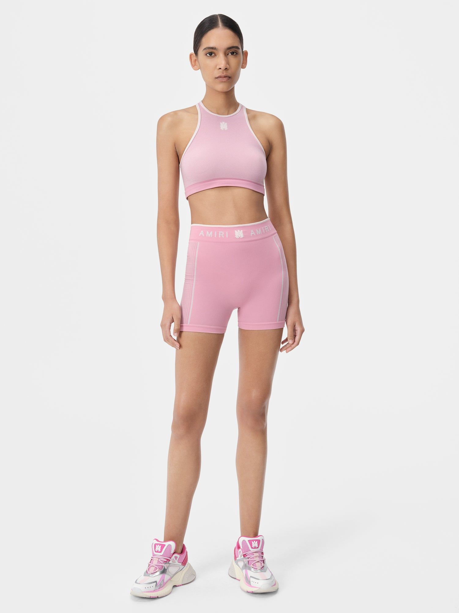 Amiri Ma Seamless Short Kurze Hose Damen Rosa | 68354OGMC