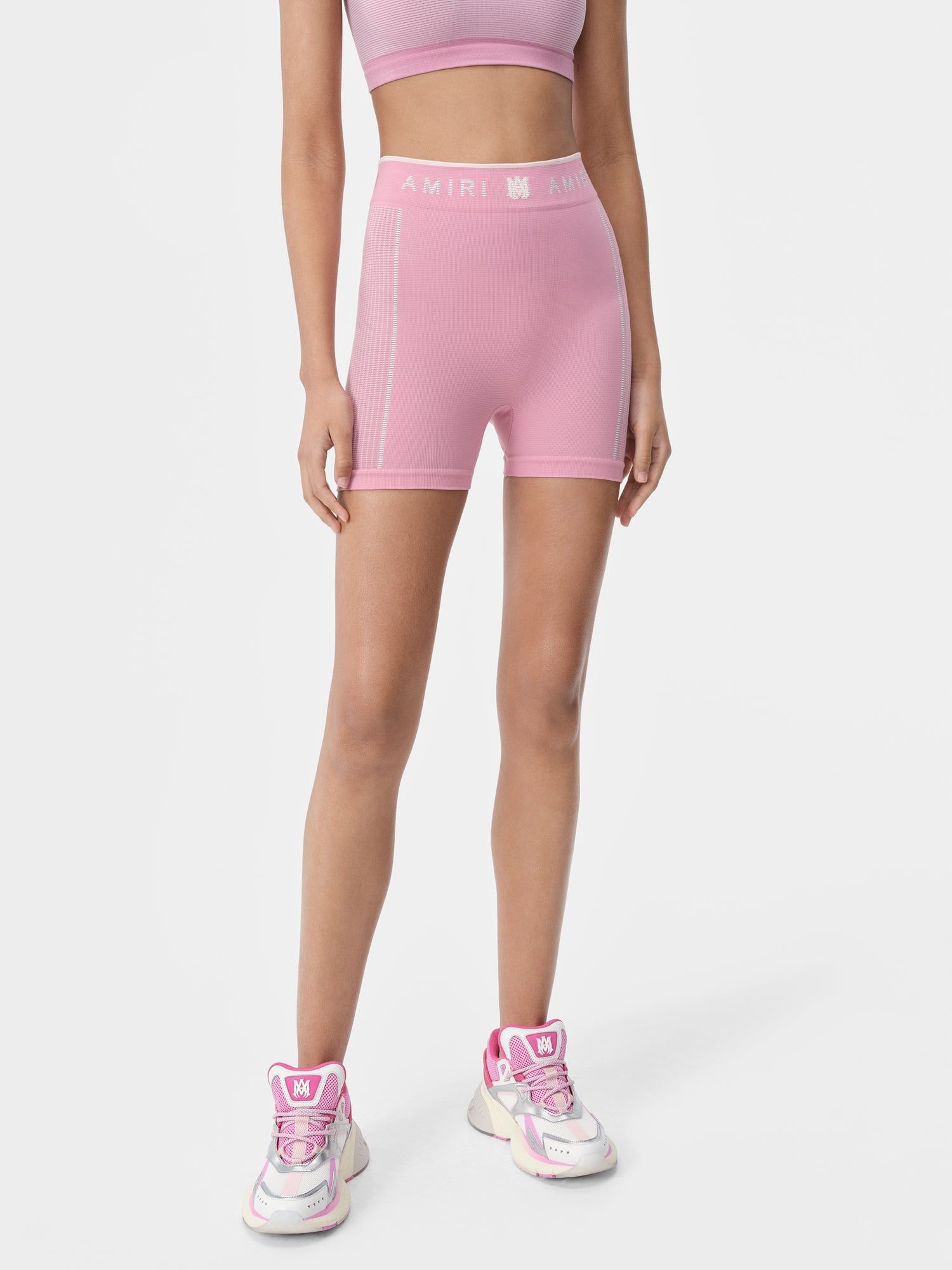 Amiri Ma Seamless Short Sportbekleidung Damen Rosa | 24968EZFO