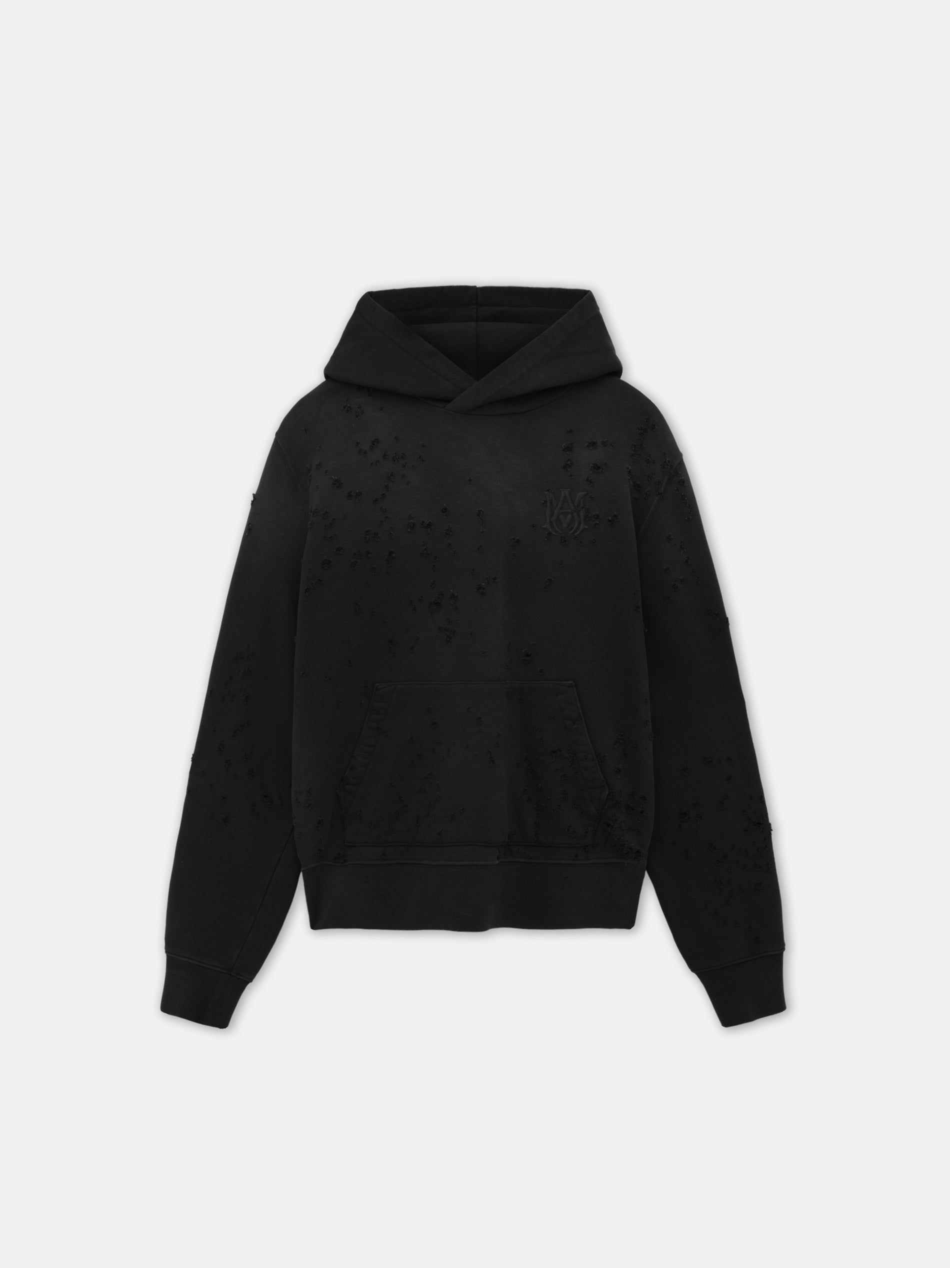 Amiri Ma Shotgun Embroidered Hoodie Sweatshirts Herren Schwarz | 43129SVMZ