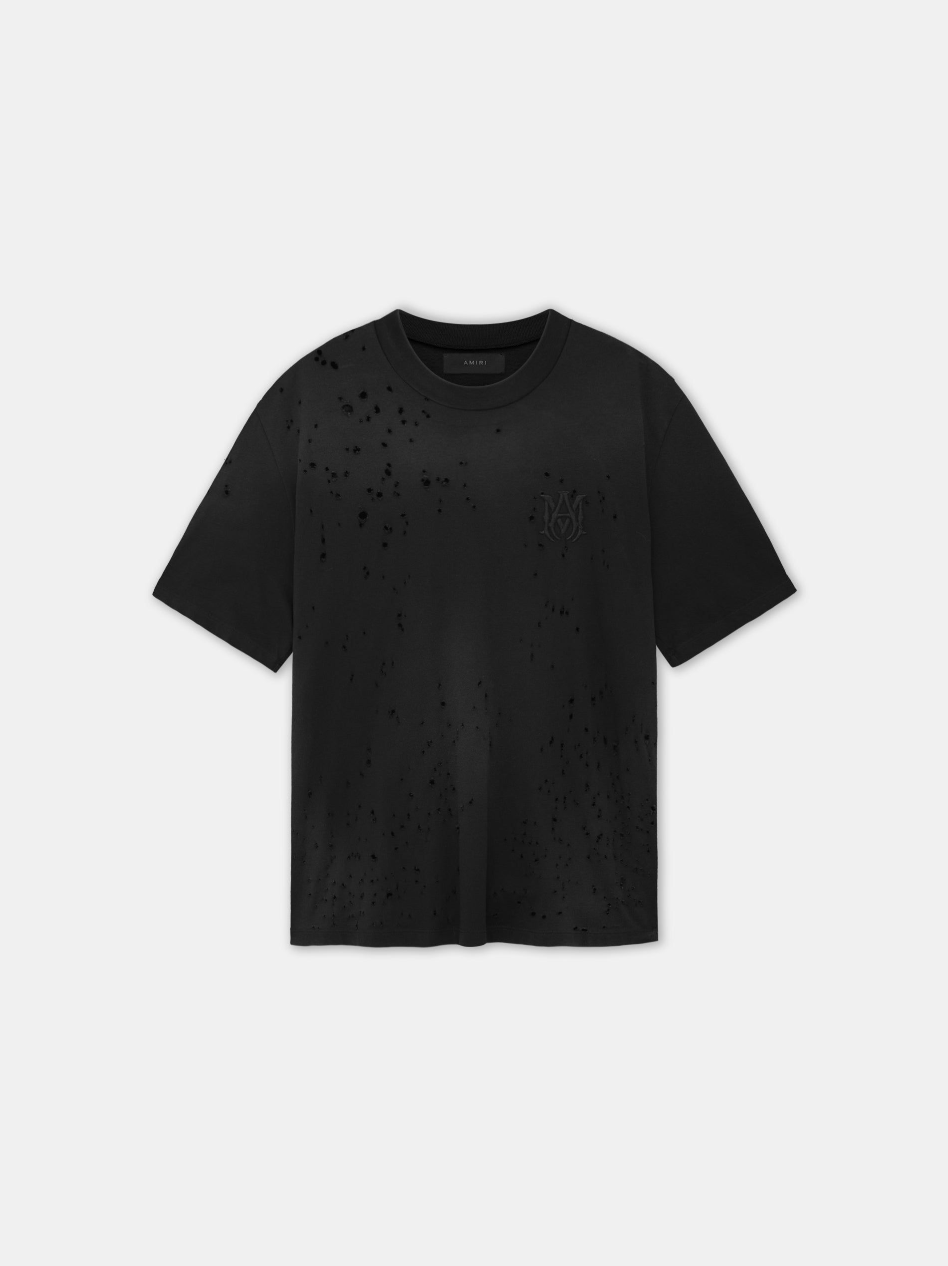 Amiri Ma Shotgun Embroidered Tee T-shirts Herren Schwarz | 14869YVHA