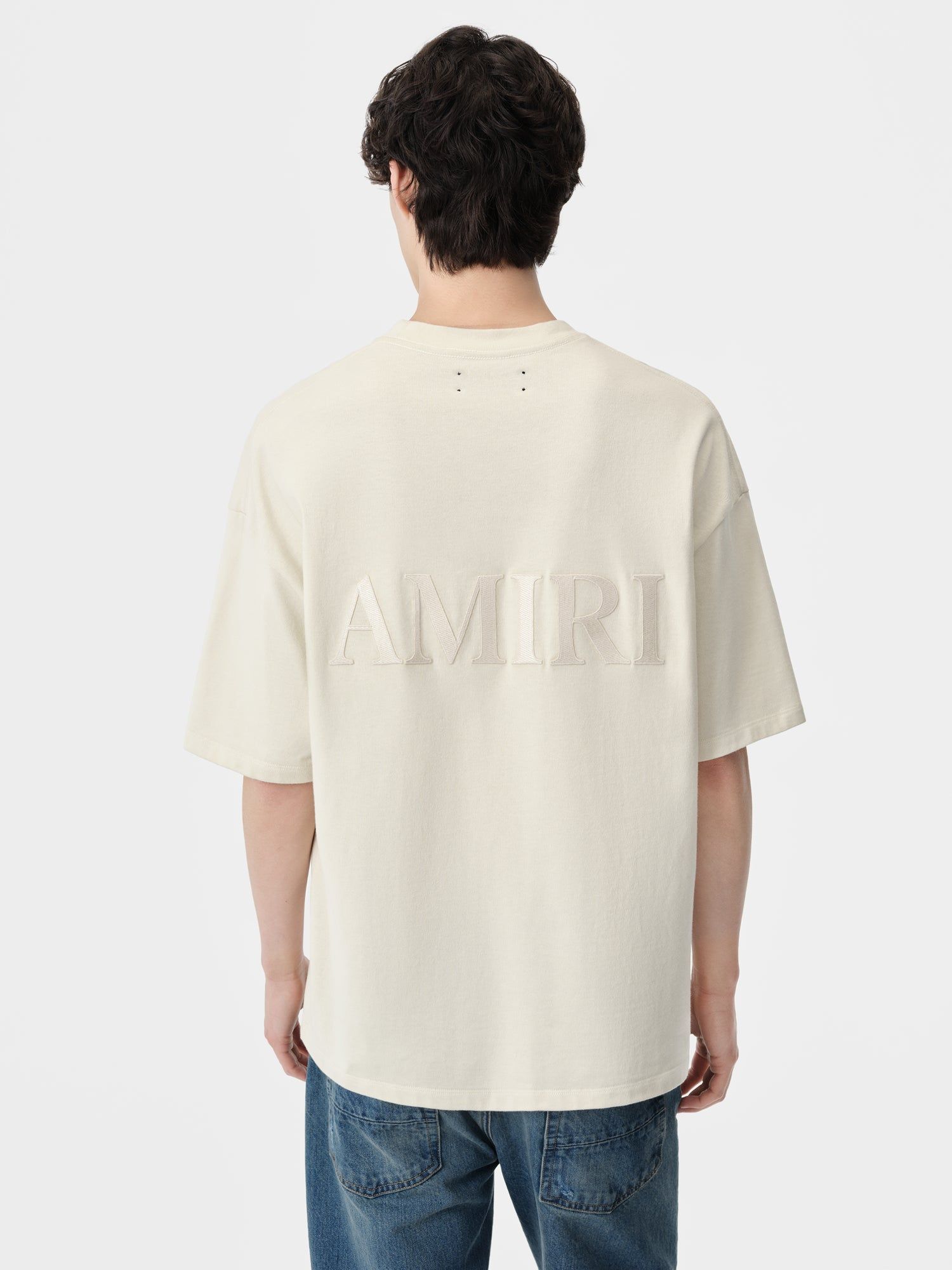 Amiri Oversized Tee T-shirts Herren Birch | 73845PRLF