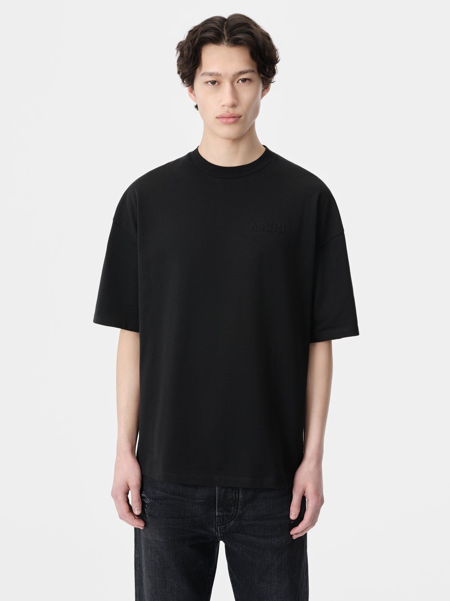 Amiri Oversized Tee T-shirts Herren Schwarz | 28160JISE