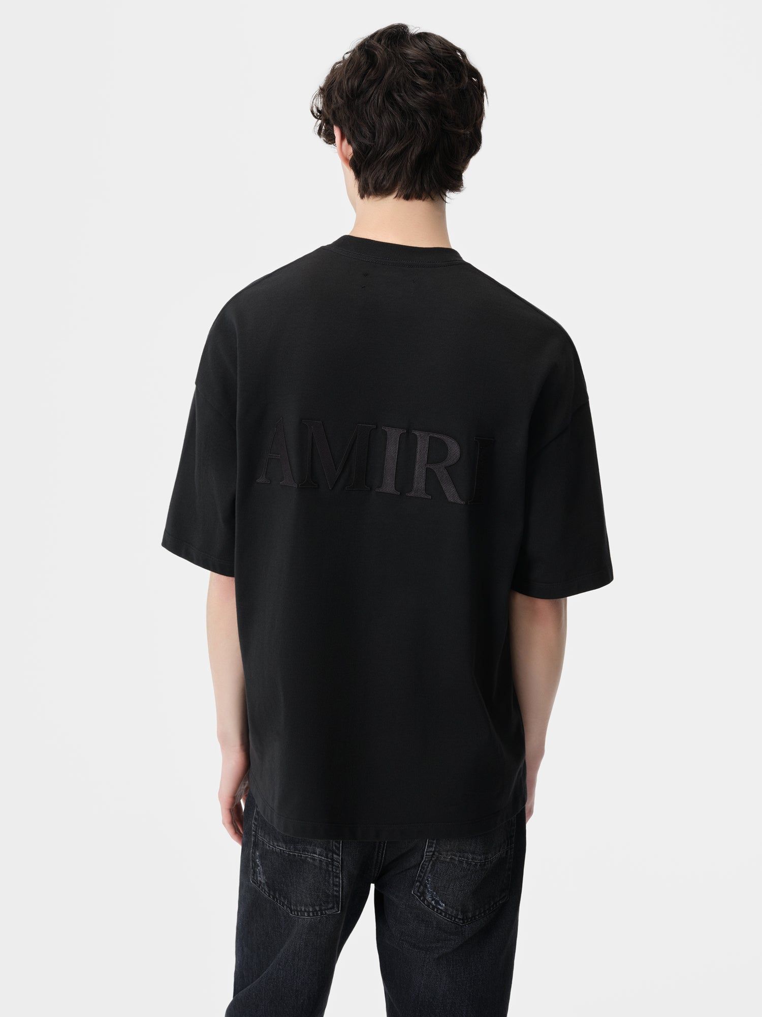 Amiri Oversized Tee T-shirts Herren Schwarz | 28160JISE