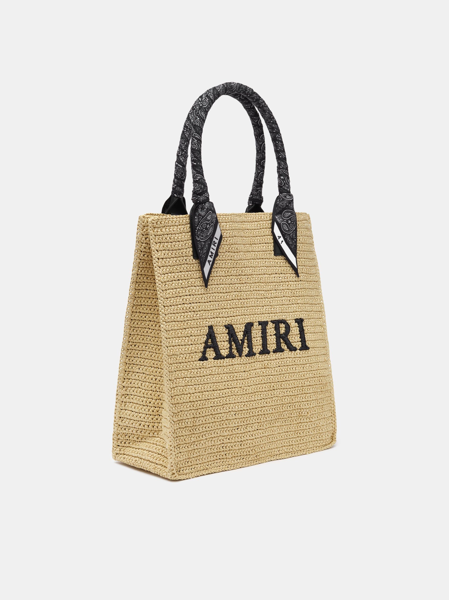 Amiri Raffia Tote Taschen Herren Schwarz | 69732QELD