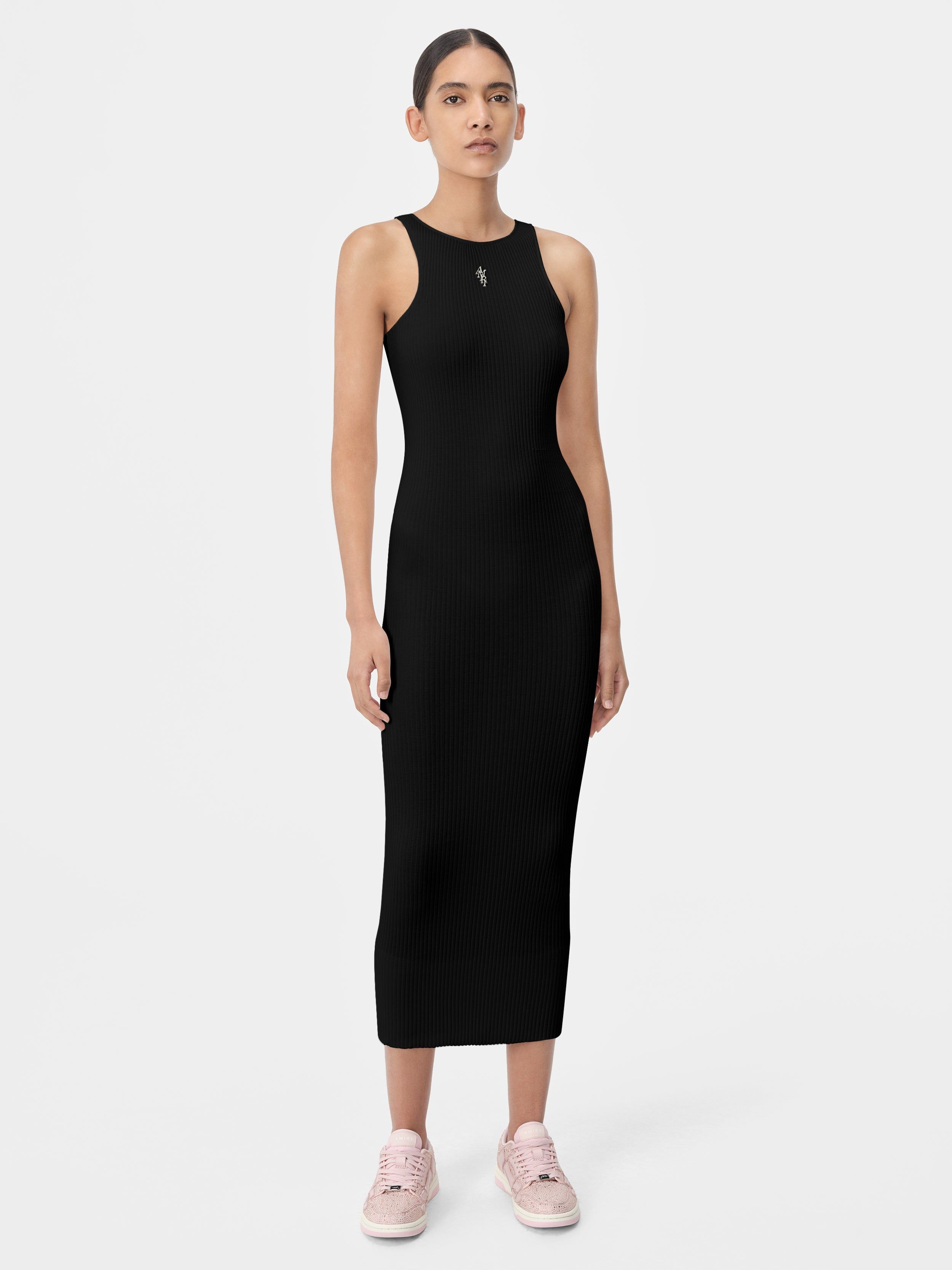 Amiri Stacked Maxi Dress Strickwaren Damen Schwarz | 65782JXZA