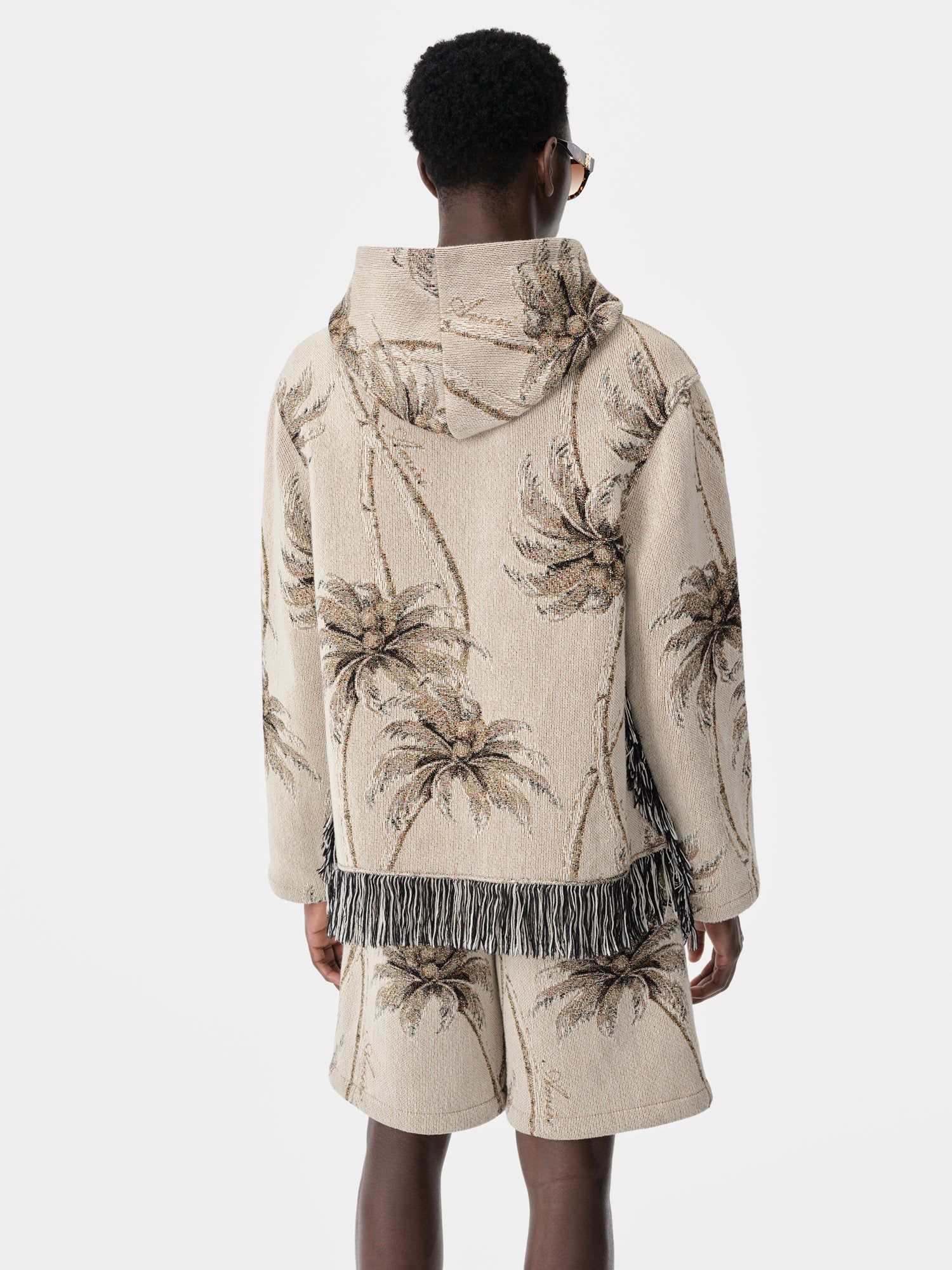 Amiri Twisted Palms Tapestry Hoodie Hemd Herren Alabaster | 17069AWOK