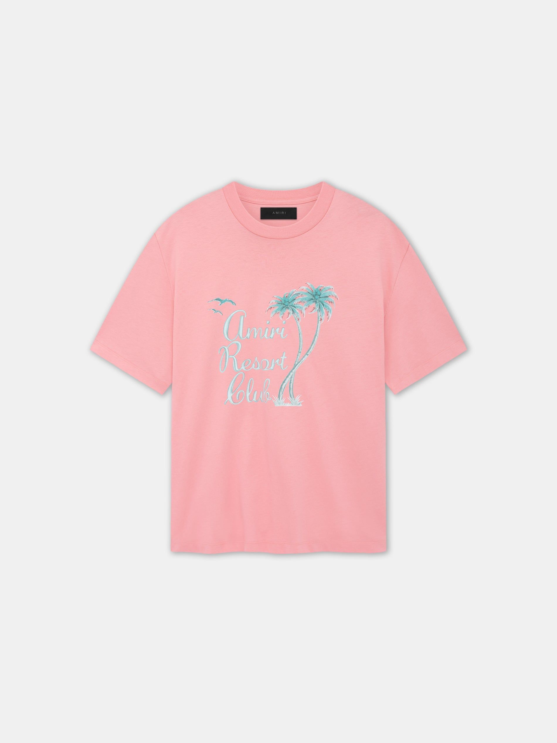 Amiri Twisted Palms Tee T-shirts Herren Rosa | 03827TJNZ